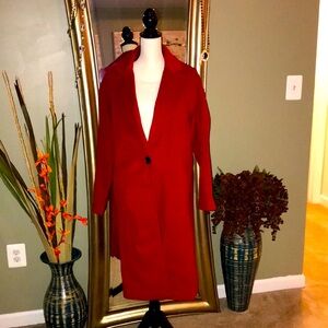 Liz Claiborne woman’s coat, size M,  color Rumba Red